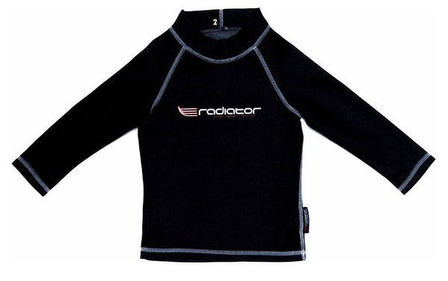 Radiator Kids Long Sleeve 0.5mm Vest Black - Image 1