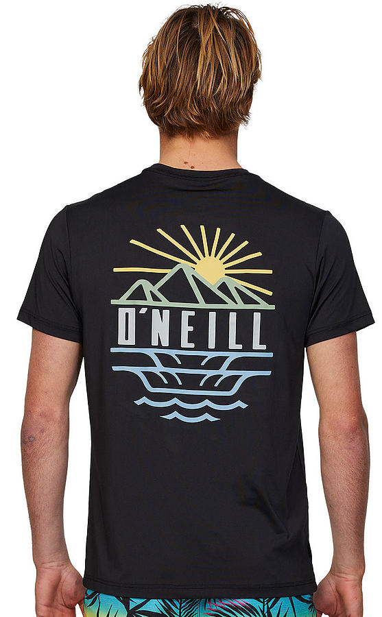 Oneill Mens TRVLR UPF SS Rash Tee Black - Image 2