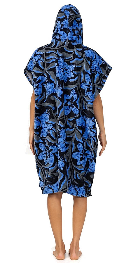 WHT41WA Oneill Bahia Poncho Change Towel Seawater Floral - Image 2