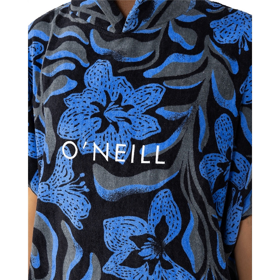 WHT41WA Oneill Bahia Poncho Change Towel Seawater Floral - Image 3