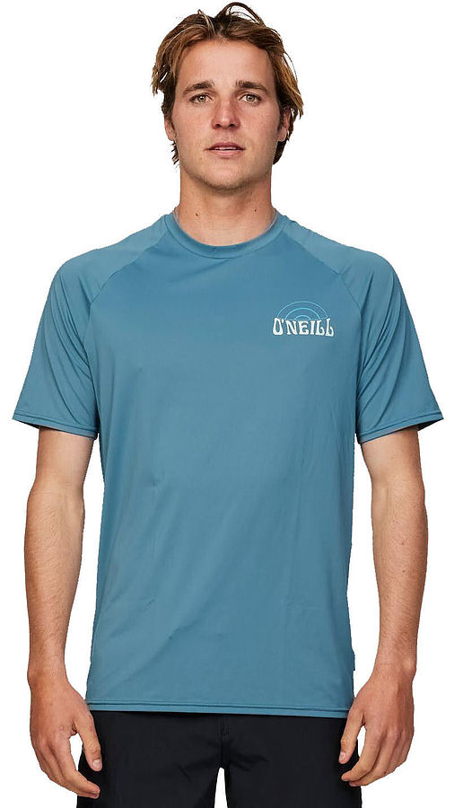 Oneill Shaved Ice UV SS Surf Tee Deep Teal - Image 4