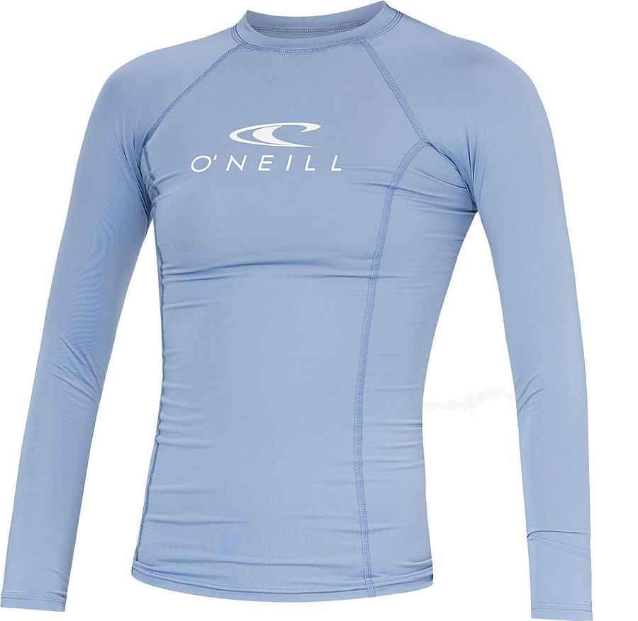 WLY51WAfd Oneill Ladies Classic UV Long Sleeve Rash Vest FADED DENIM - Image 4