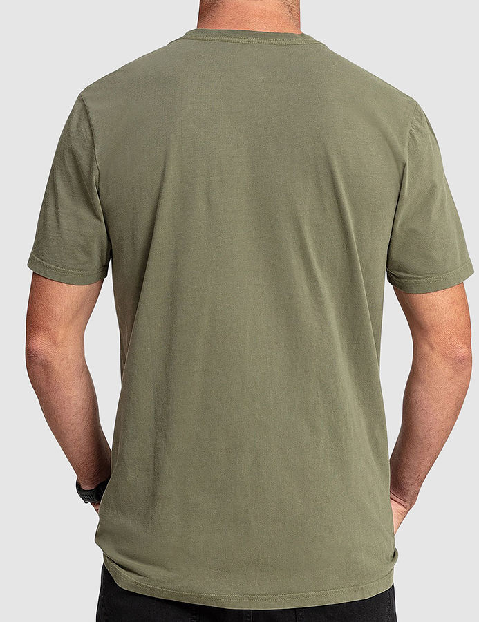 A4332370 Volcom AUS Wash Mens Tee Army Green - Image 2