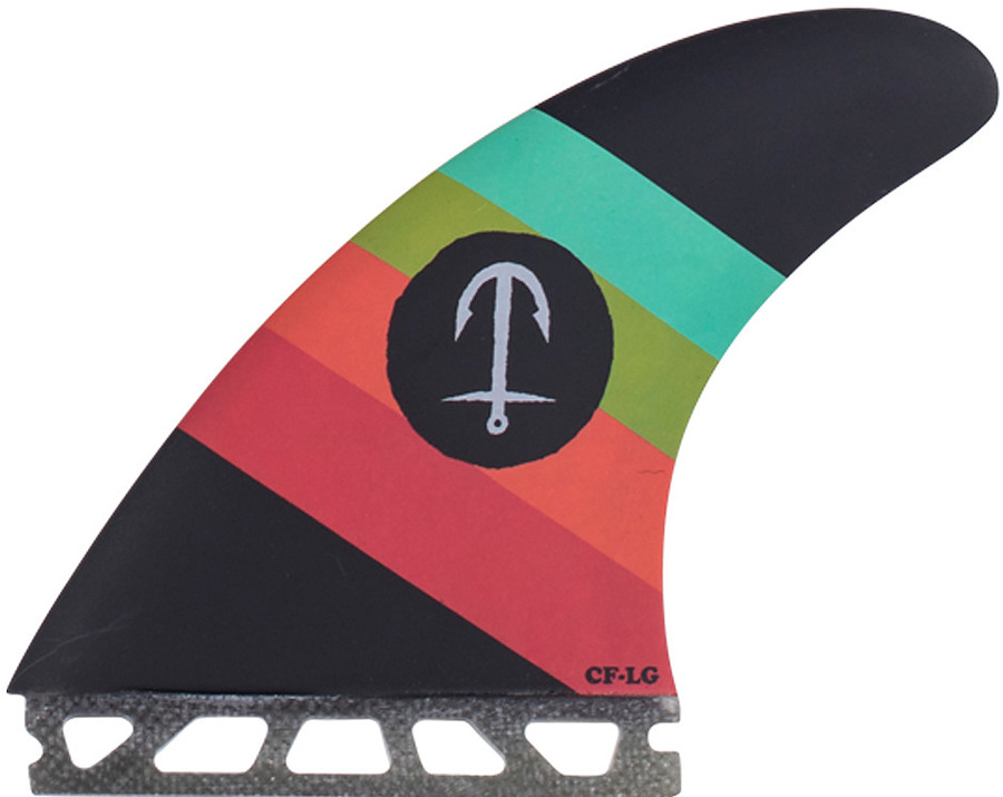 Captain Fin Co. CF Series Black Tri Quad Fin Set - Image 1