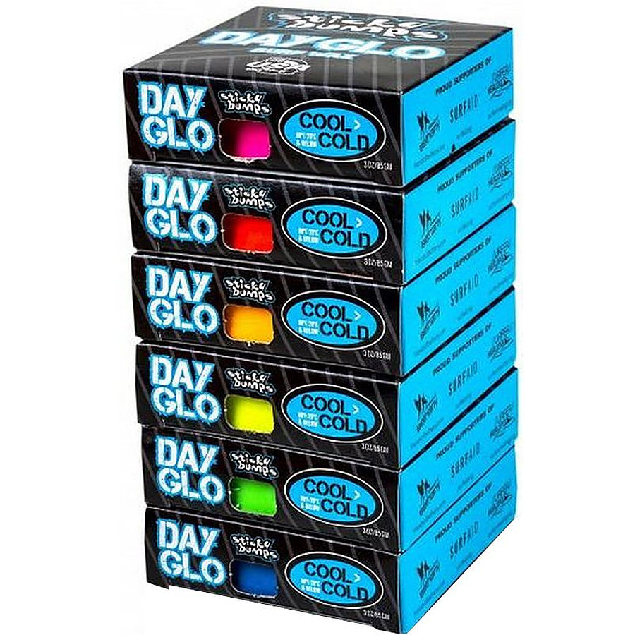 Sticky Bumps Day Glo Coloured Cool Wax 6 Pack 85 grams - Image 1