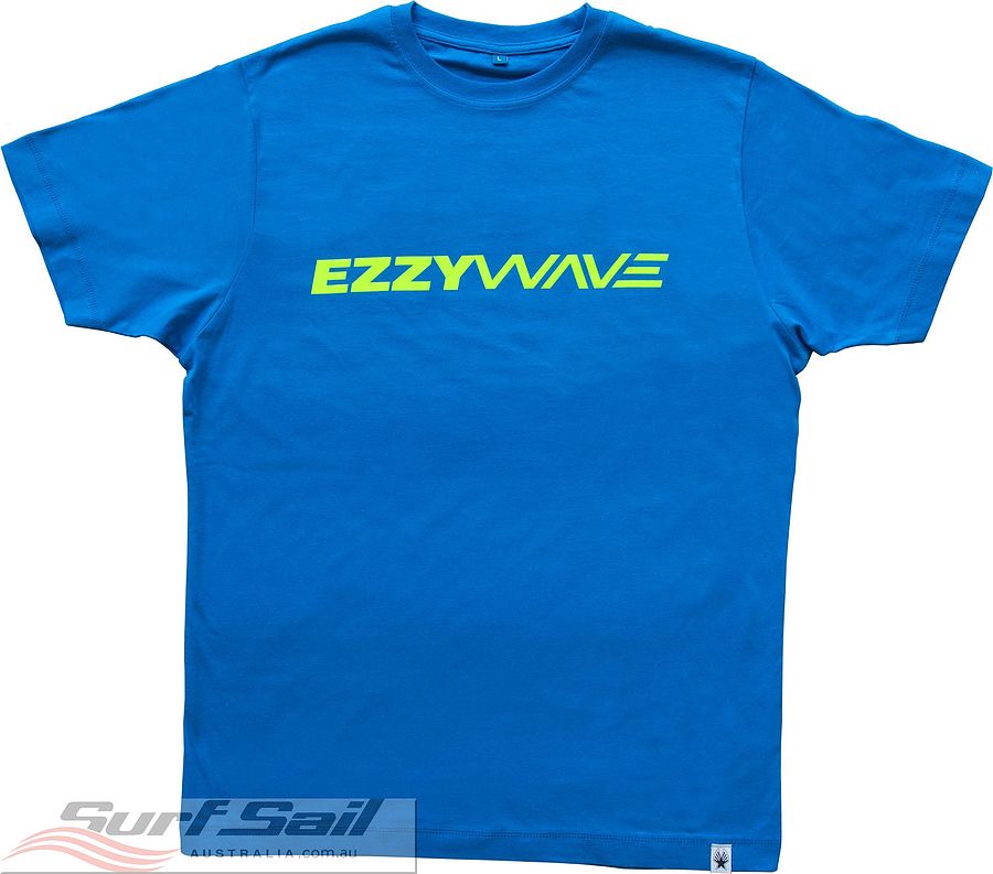 Ezzy Wave Electric Blue Mens Tee - Image 1