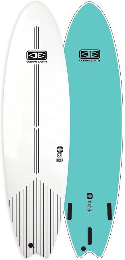 Ocean and Earth Easy Rider Softboard White - Image 1