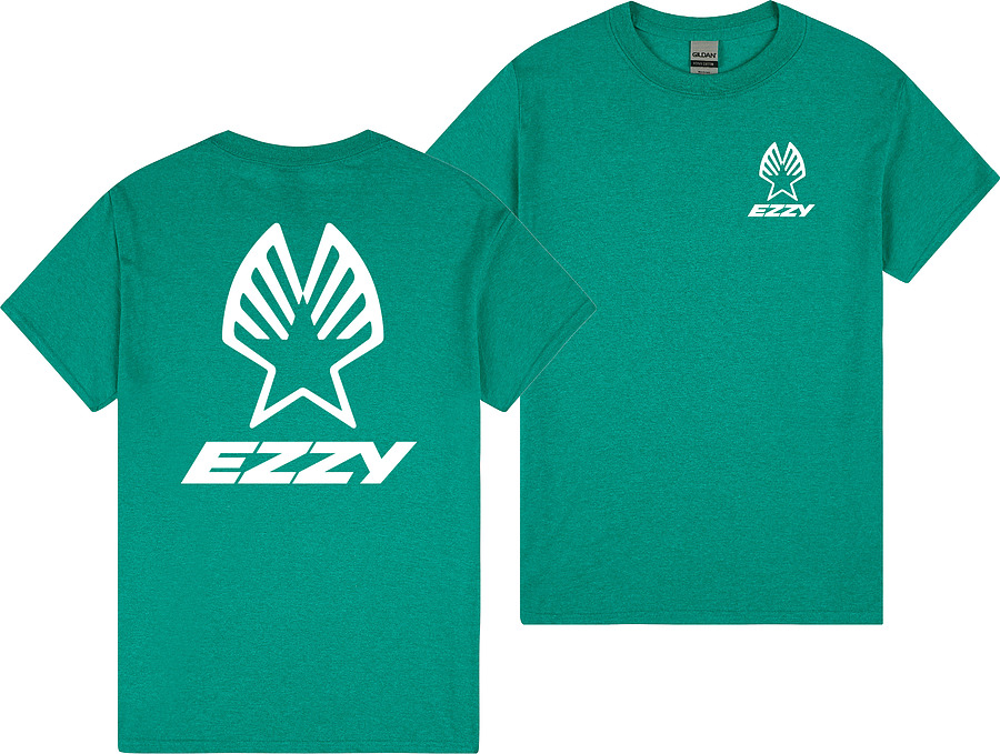 Ezzy Logo Antique Jade Heavyweight Cotton Mens Tee