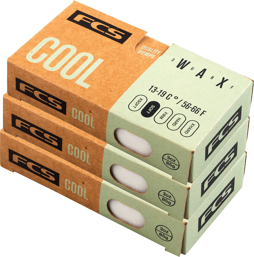 FCS Cool Wax 3 pack - Image 1