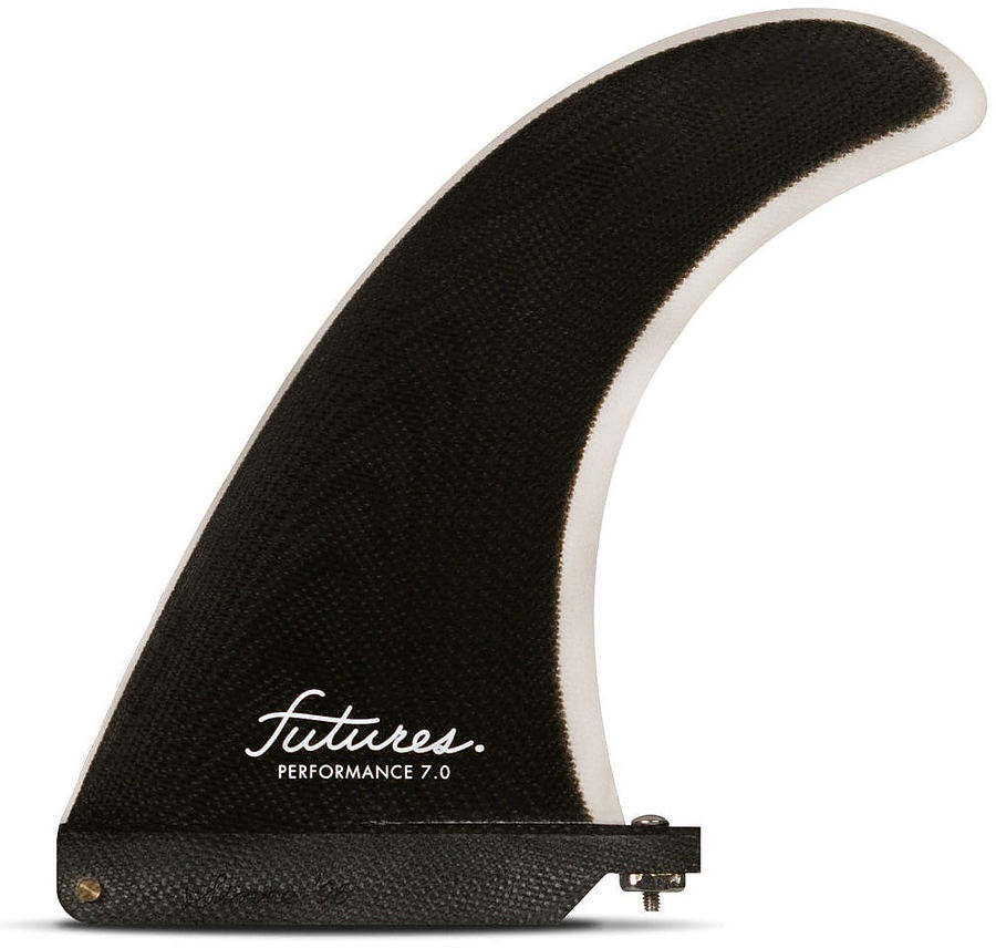 Futures Performance Fibreglass Black Grey Longboard Fin - Image 1