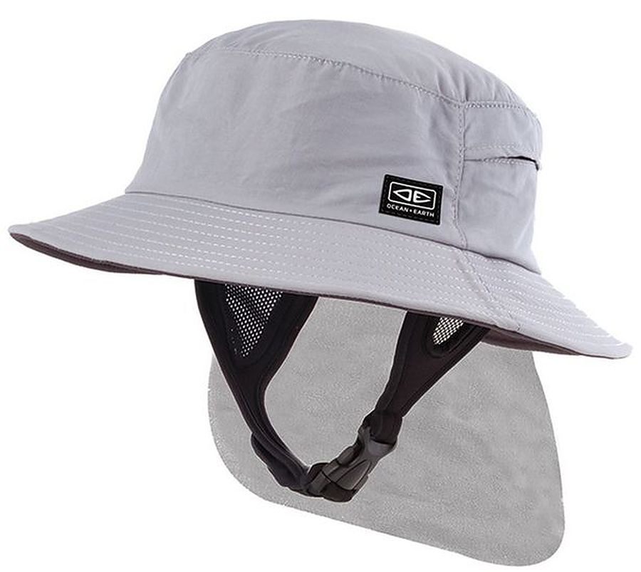 Ocean And Earth Indo Mens Surf Hat Grey - Image 1