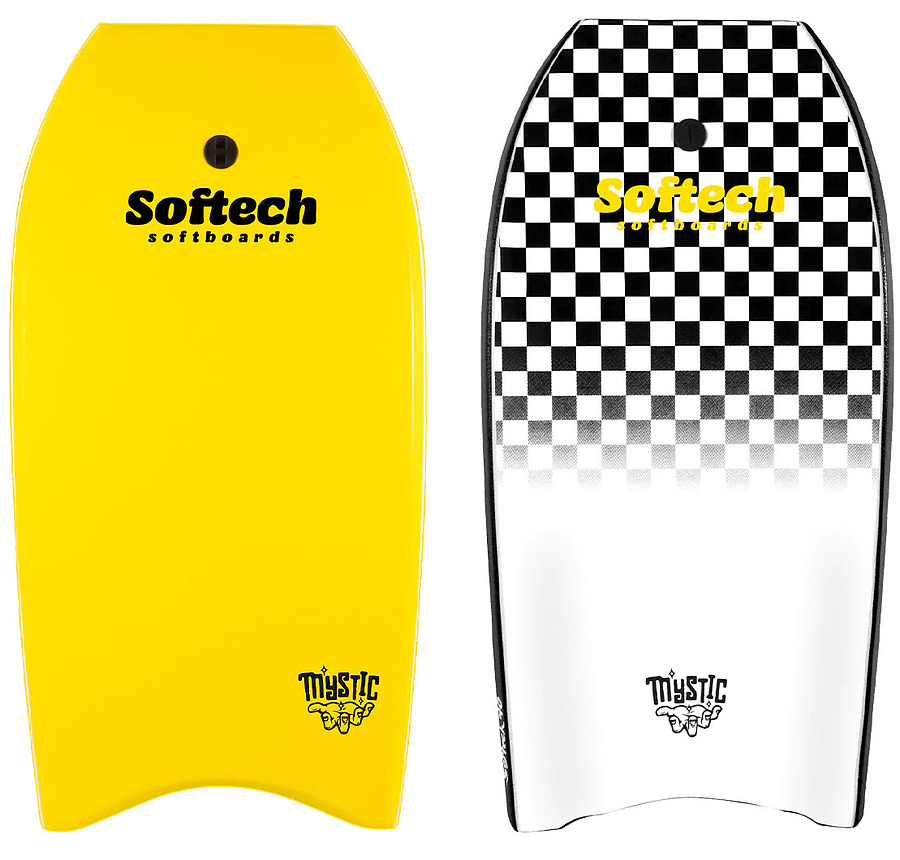 Softech Mystic Bodyboard Yellow White - Image 1