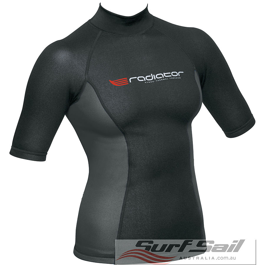Radiator Ladies Short Sleeve 0.5mm Vest Black - Image 1