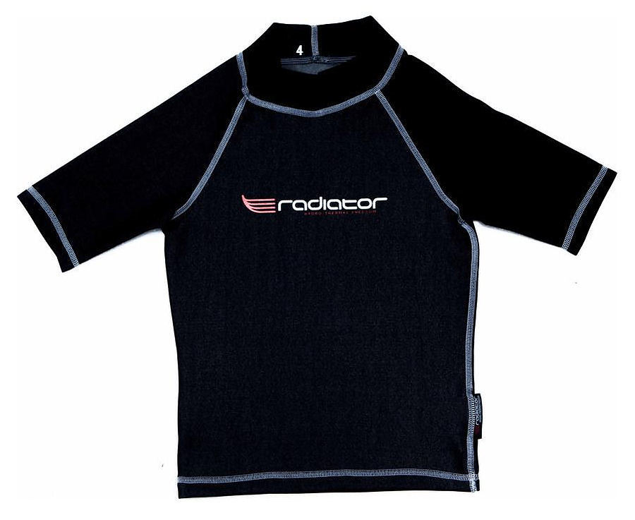 Radiator Youth Short Sleeve 0.5mm Vest Black - Image 1