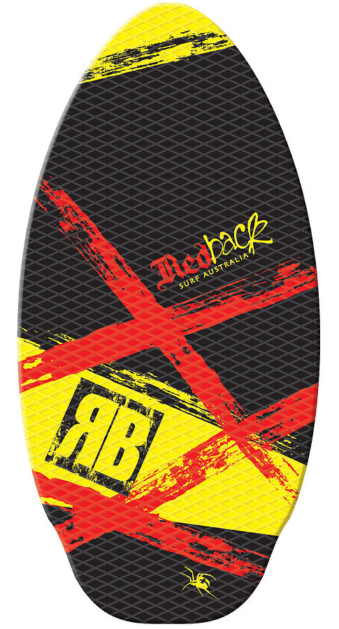 Redback Wood Traction Yellow Skimboard 41 inch - Image 1