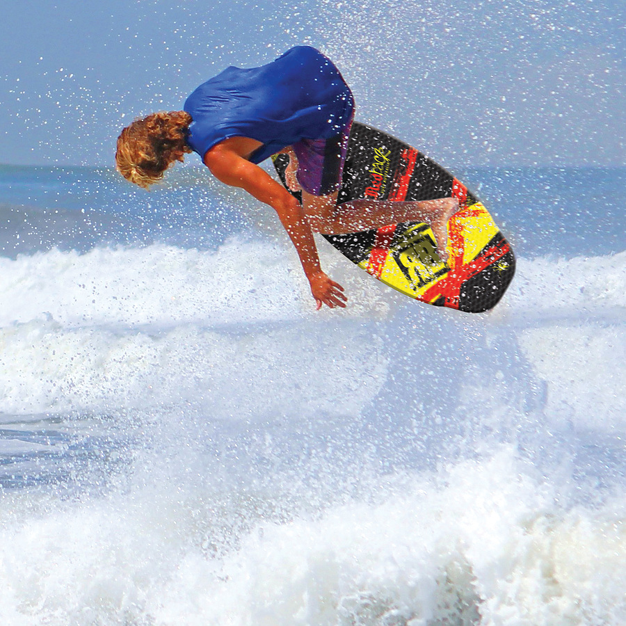 Redback Wood Traction Yellow Skimboard 41 inch - Image 2