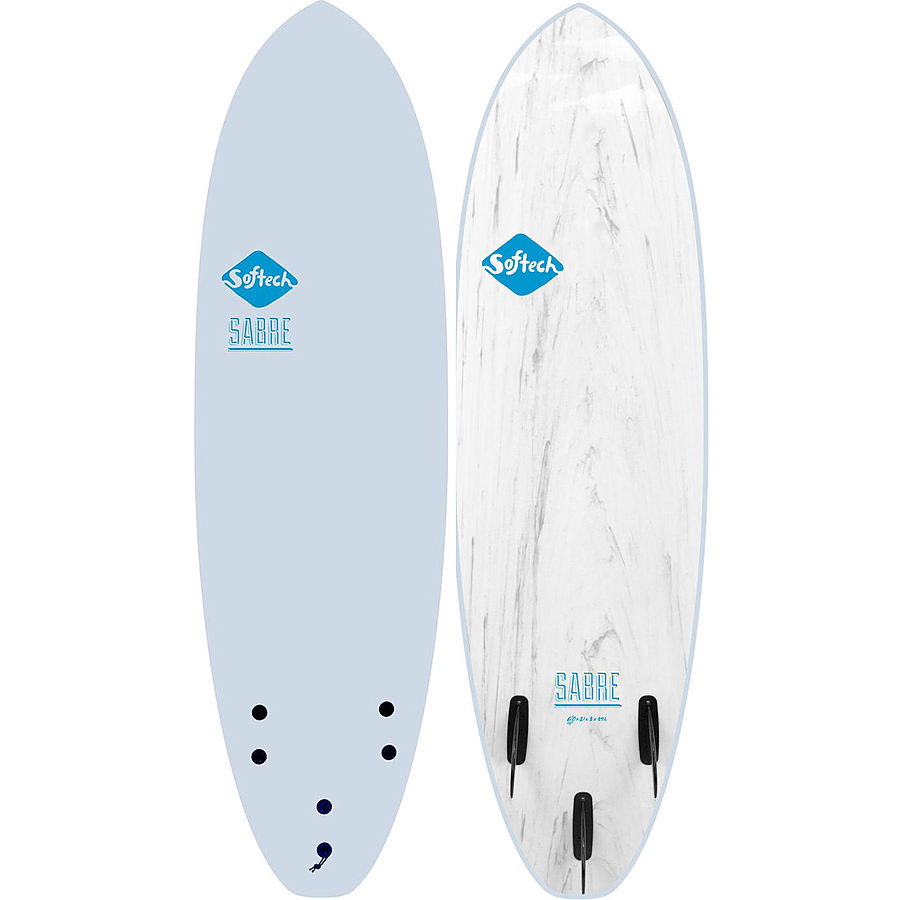 Softech Sabre Ice Blue Softboard - Image 1