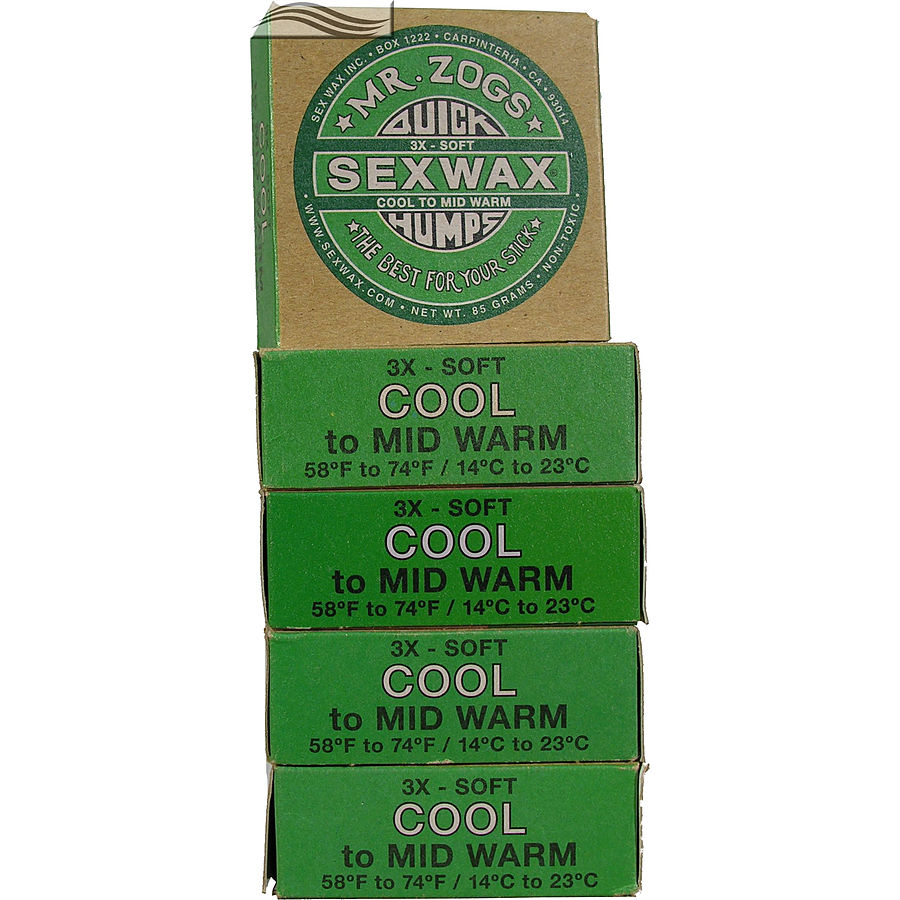 Mr Zogs Sex Wax Original Cold Green 5 pack - Image 1
