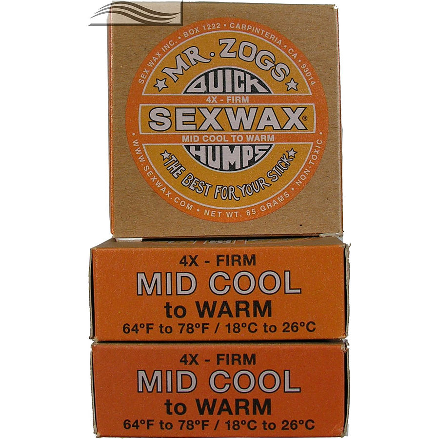 Mr Zogs Sex Wax Original Mid Cool Orange 3 pack - Image 1