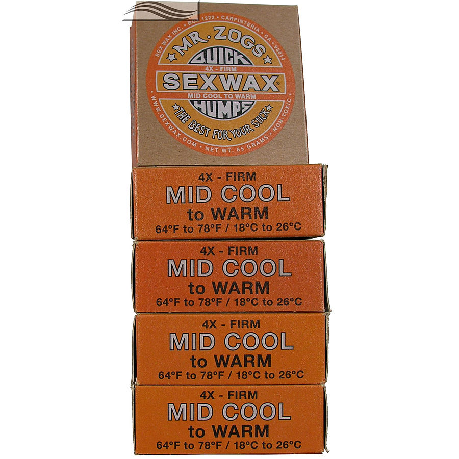 Mr Zogs Sex Wax Original Mid Cool Orange 5 pack - Image 1