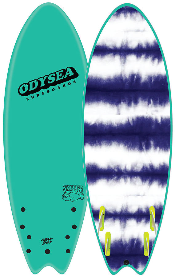 Catch Surf Odysea Skipper 2022 Emerald Green Quad Fin Softboard - Image 1