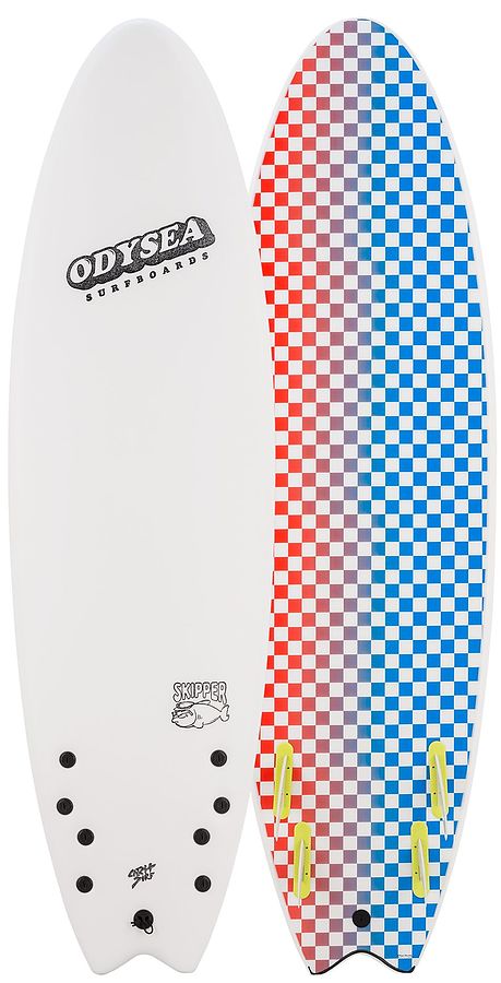 Catch Surf Odysea Skipper White Quad Fin Softboard - Image 1