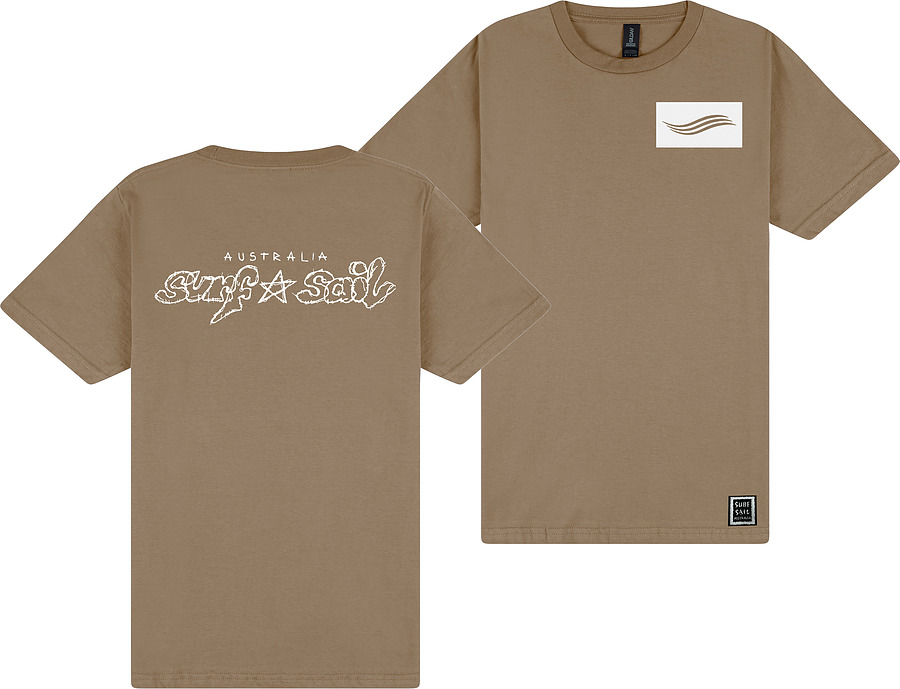 Surf Sail Australia STAR Softstyle Brown Savanah Mens Tee - Image 1