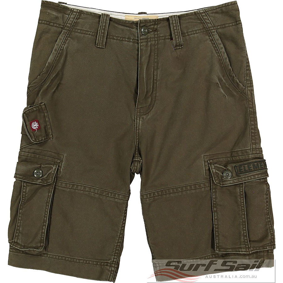 Element Source Mens Cargo Shorts Olive - Image 1