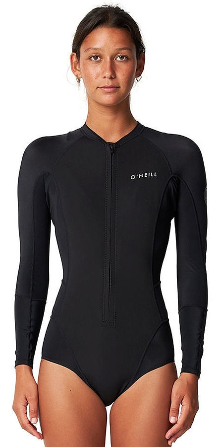Oneill Bahia Neo Skins Front Zip LS Spring 1mm Black