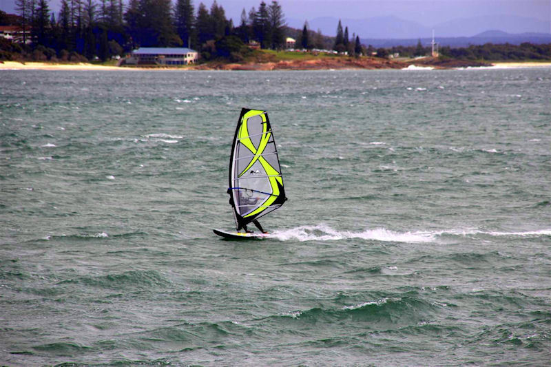 Photograph of Gusty fluky westerly at south west rocks 