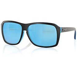 more on Carve Eyewear La Familiar Matt Black With Blue Revo Sunglasses