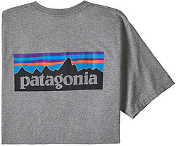 more on Patagonia Men's P-6 Logo Responsibili Tee Gravel Heather