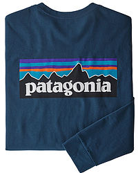 more on Patagonia Men's LS P-6 Logo Responsibili T-Shirt Crater Blue