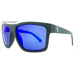 more on Venture Eyewear The Edge Matte Black Blue Revo Polarised Sunglasses