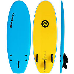 more on Gnaraloo Dune Buggy Blue Yellow Soft Surfboard 4 ft 10 inches