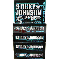 more on Sticky Johnson Cold Water Deluxe Surf Wax 5 Pack