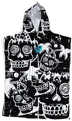 more on Creatures Grom Beach Poncho Towel Black White