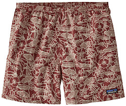 more on Patagonia Mens Baggies Shorts 5 Inch Mushroom Forrest Sequoia Red