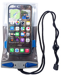 more on Aquapac Waterproof Floating Phone Case Compact Plus Grey Blue 318
