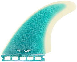 more on Captain Fin Co Tyler Warren Twin Plus Trailer Fin Set Turquoise