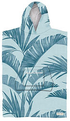 more on Ocean and Earth Youth Palm Hooded Poncho Iceberg
