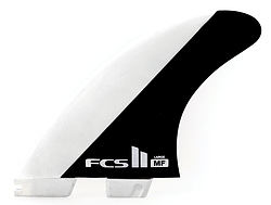 more on FCS II Mick Fanning PC Black White Medium Tri Fins