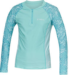 more on Oneill Girls Bahia 1-4 Zip LS Rash Vest Tidepool