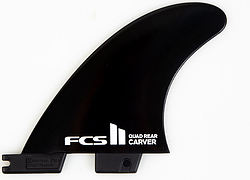 more on FCS II Carver Glass Flex Quad Rear Fin Set Black