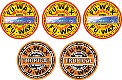 more on FU WAX Surf Wax Mixed 5 Pack Warm and Tropical