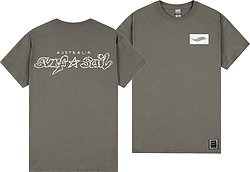 more on Surf Sail Australia STAR Heavyweight Charcoal Mens Tee