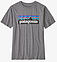 Photo of Patagonia Kids Regenerative Organic Cotton P-6 Logo Heather Grey Size 14 