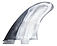 more on FCS II MR PC Twin+1 XLarge Fin Set Black White Swirl