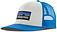 Photo of Patagonia P-6 Logo Trucker Hat White w Vessel Blue 