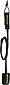 more on DAKINE Longboard 10 ft x .25 in Leash Calf Black